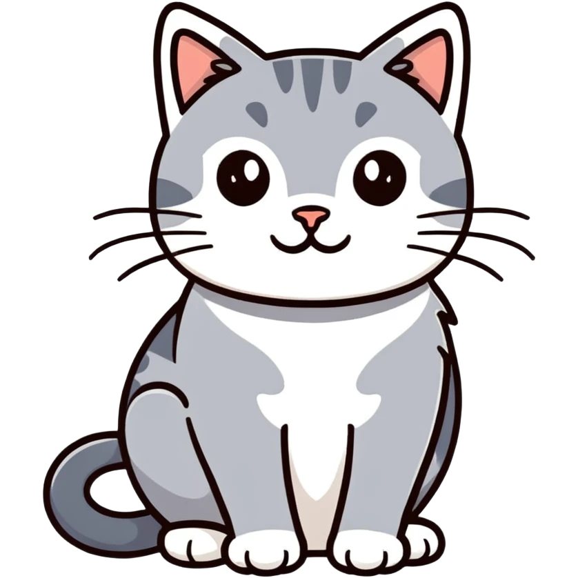 Gato gris  emoji