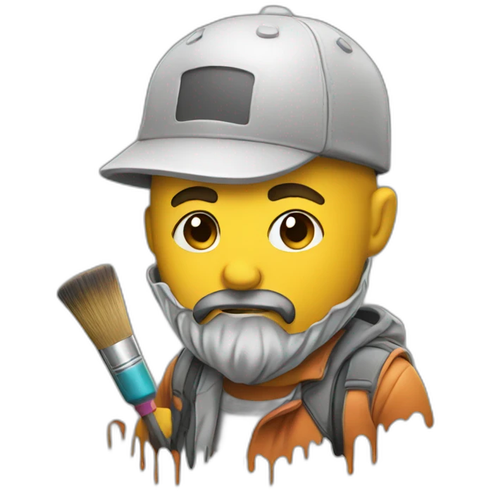 Graffiti painter emoji