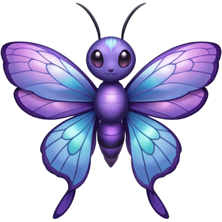 Venomoth-Butterfree-Lunala-Fakémon-hybrid-creature (full body)  emoji