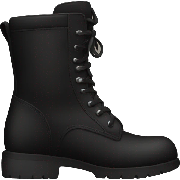 Black boots emoji