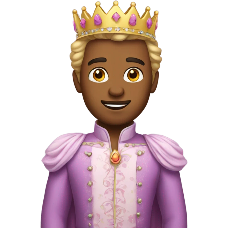 A man dressed in princess clothes  emoji