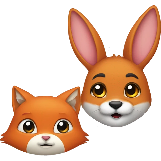 Bunny and Fox emoji