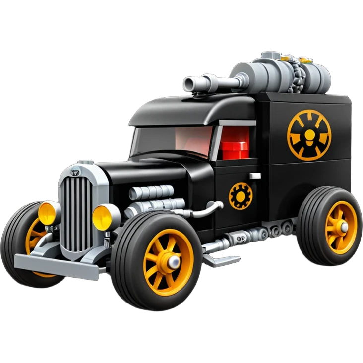 Darth Vader’s Lego rat rod Very large rat infested 1936 mover’s moving truck emoji