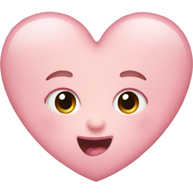 Baby pink heart emoji