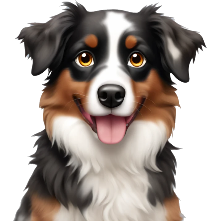Red Merle mini Australian shepherd dog emoji