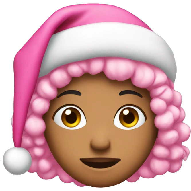 pink christmas  emoji
