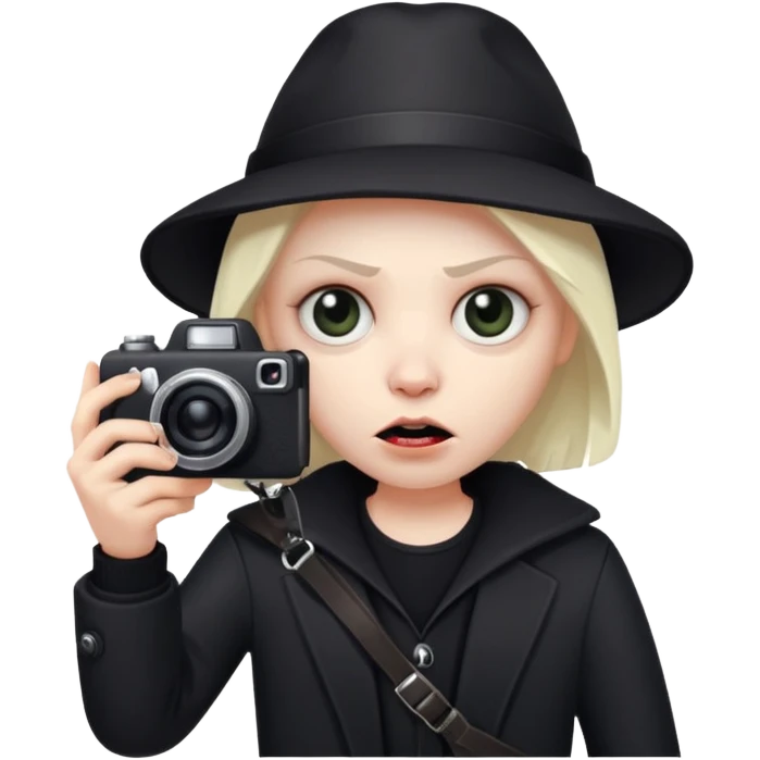 Create an evil photographer emoji