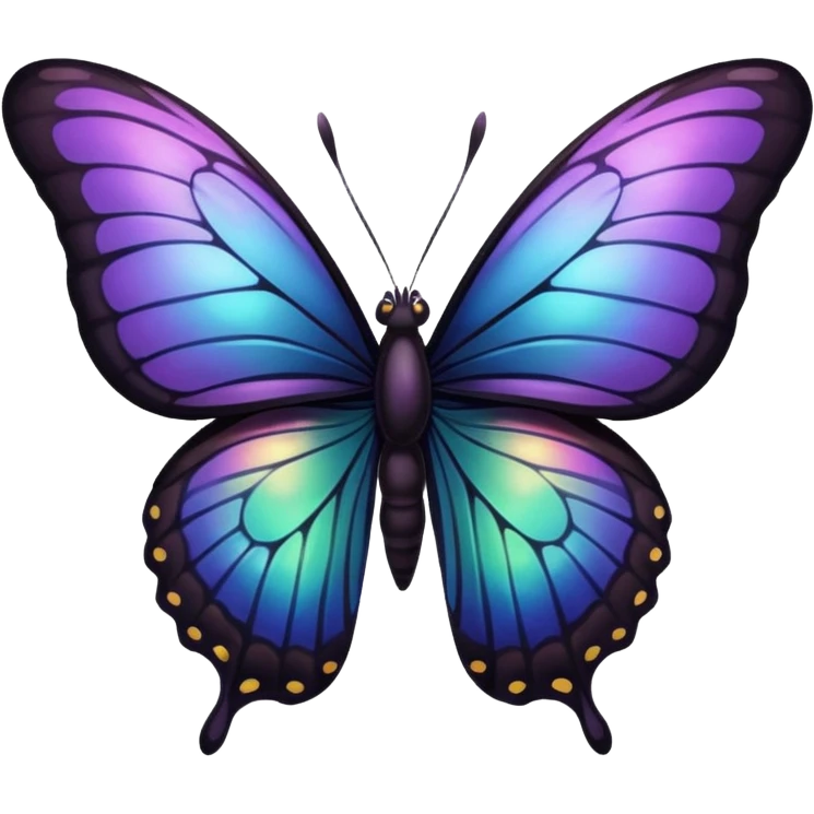 Dark but attractive butterfly emoji emoji