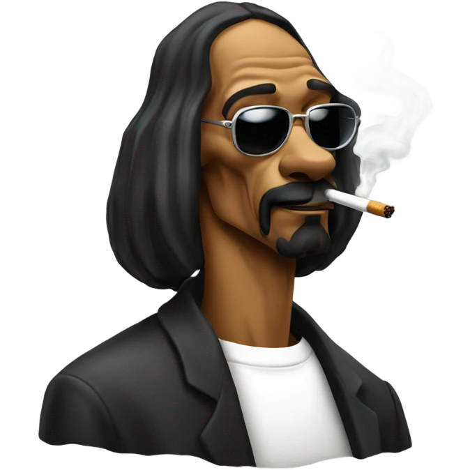 snoop dog smoking a cigarette emoji