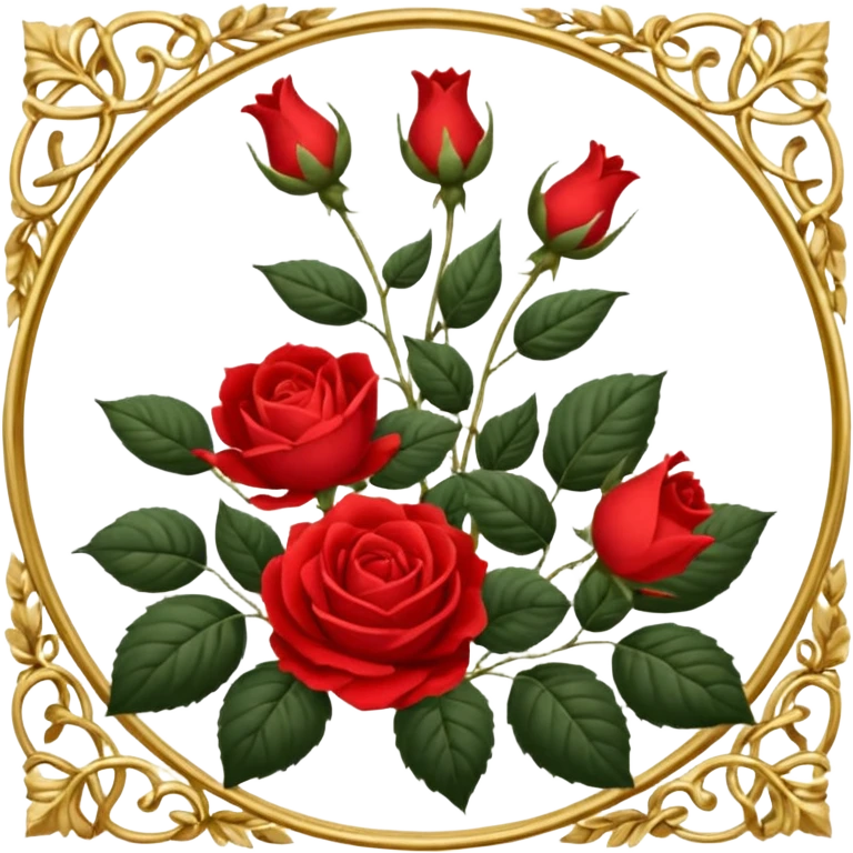 Корона и розы emoji