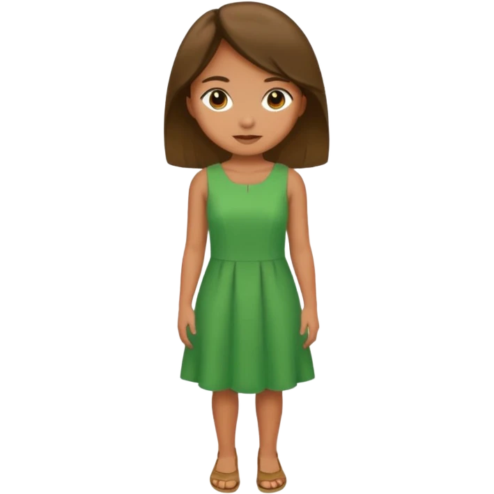 Bratz human girl green emoji