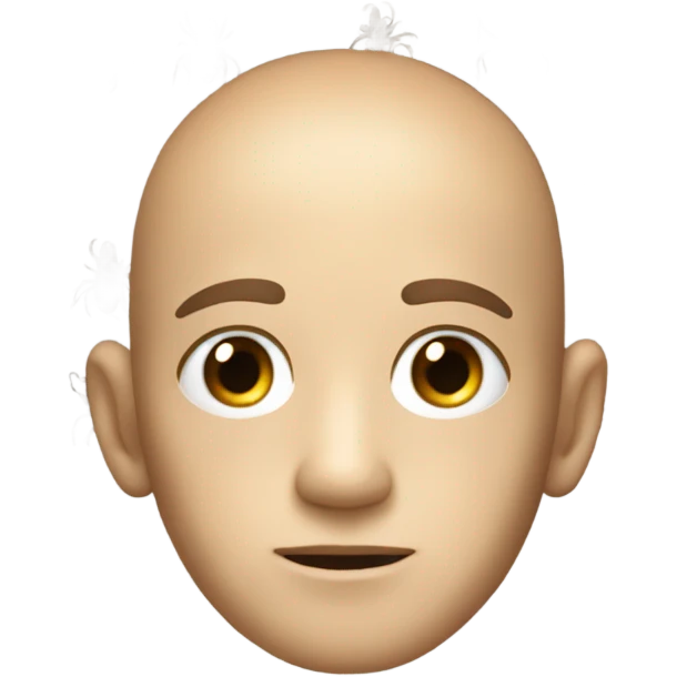 head with small lice emoji