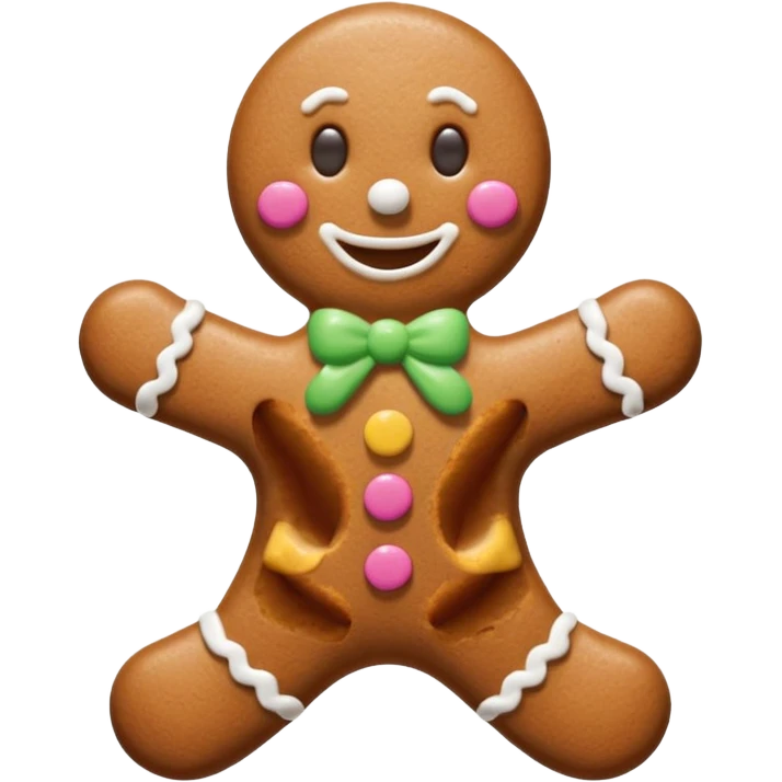 gingerbread man emoji