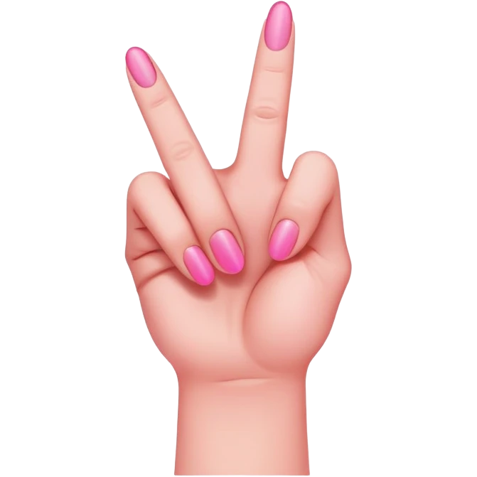 Pink middle finger  emoji