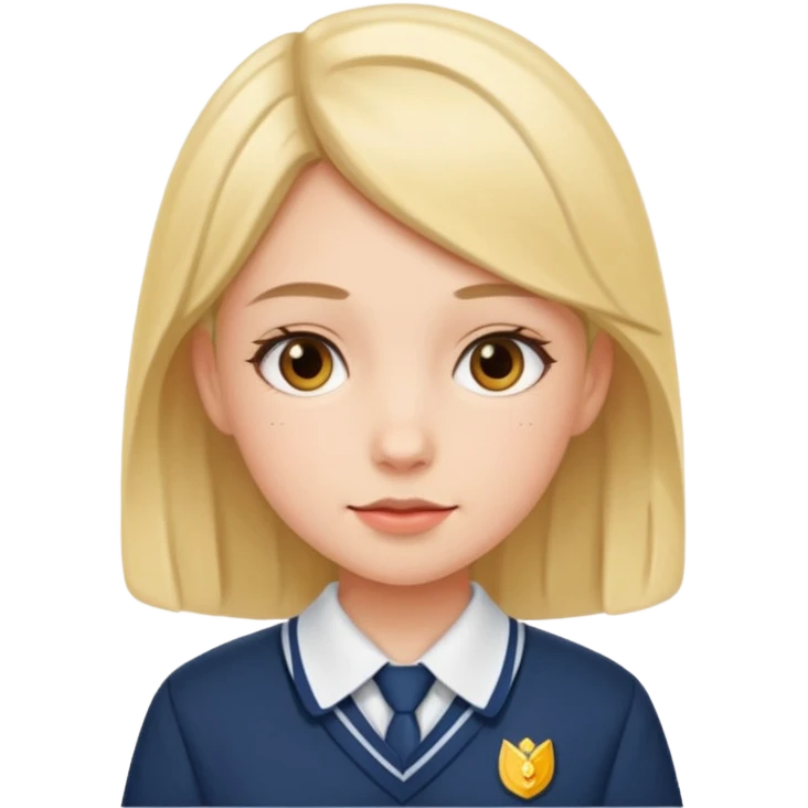교복입은 단정한 여자 emoji