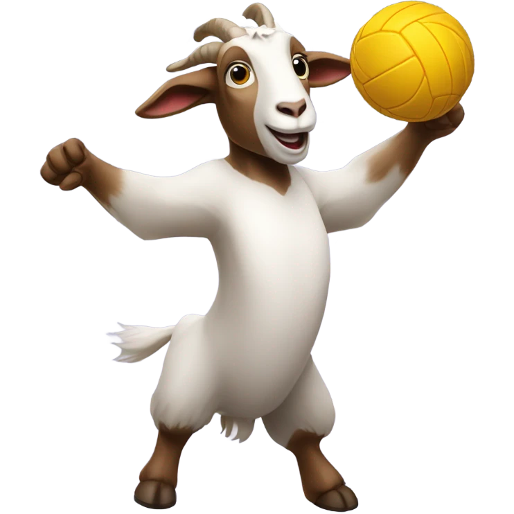 Goat playing volleyball emoji