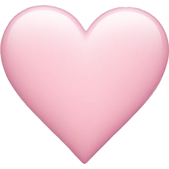 light pink heart emoji