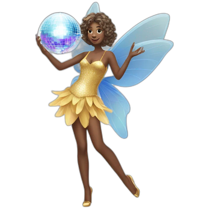 fairy-and-a-disco-ball emoji