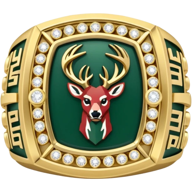 Milwaukee bucks championship ring facing front emoji