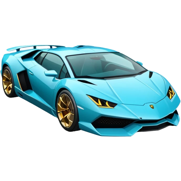 Lamborghini sian cyan emoji
