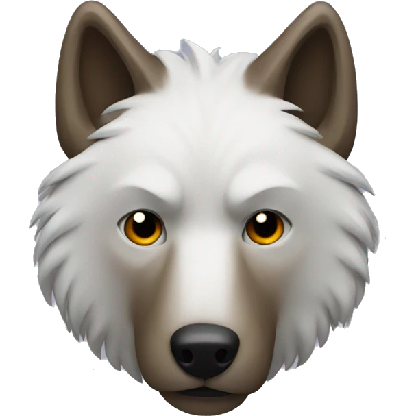 a wolf body with a bear head emoji