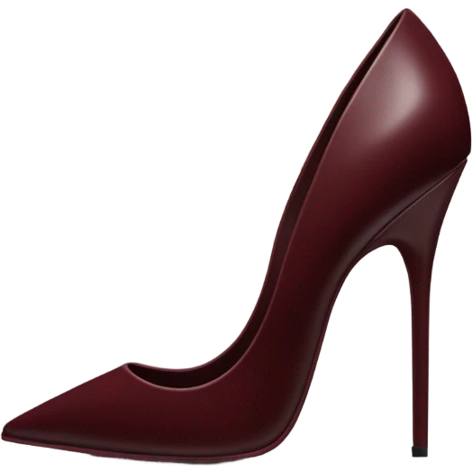 Maroon ysl stiletto, low heel  emoji