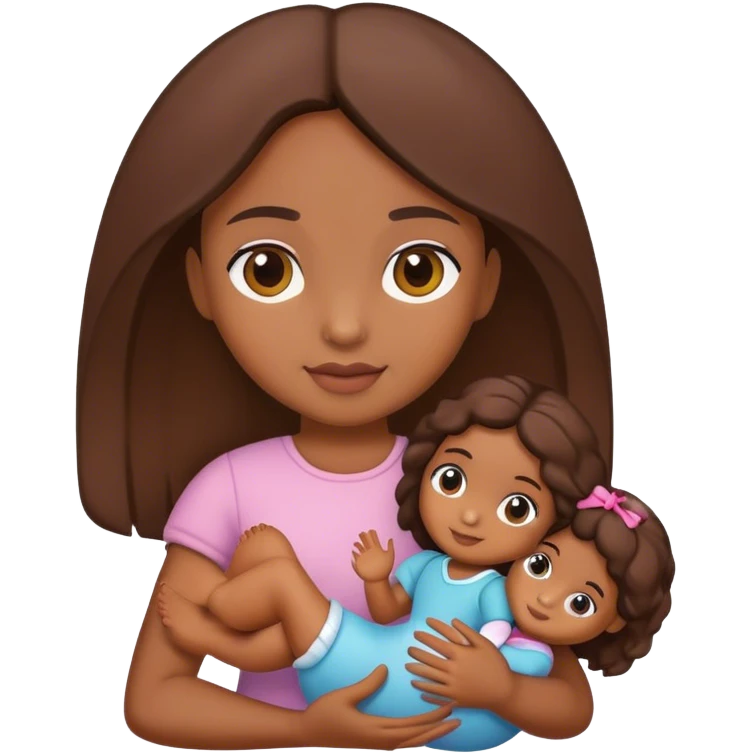 Mono y muñeca emoji