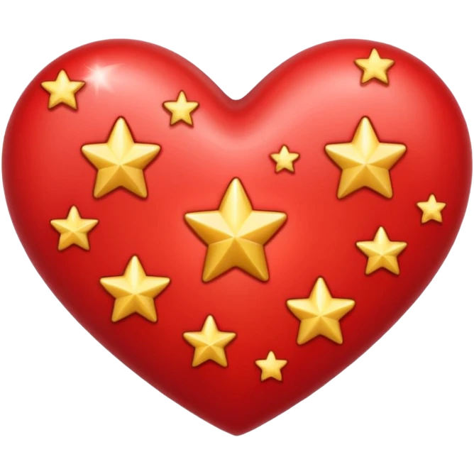 Heart with stars emoji
