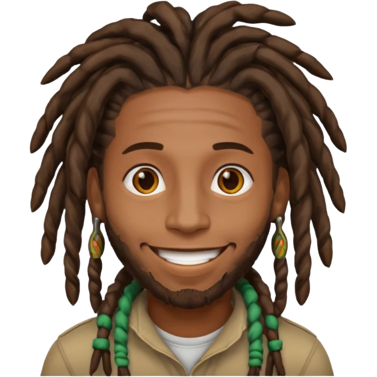 Black guy with dreads  emoji