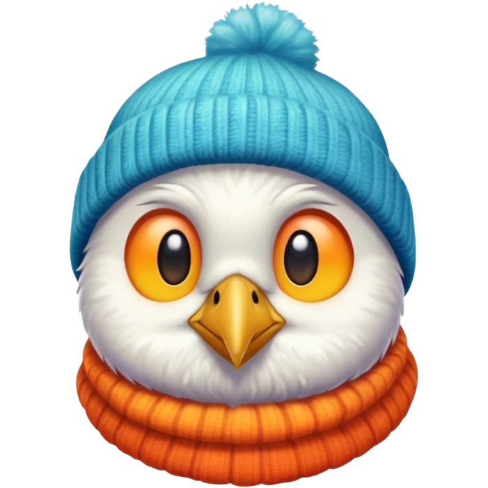 Bird wearing a beanie  emoji