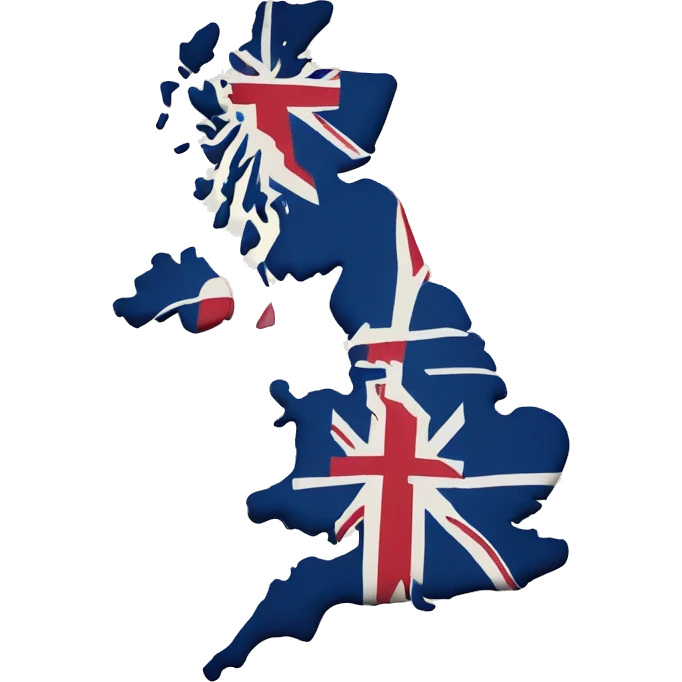UK map with north of England highlighted emoji