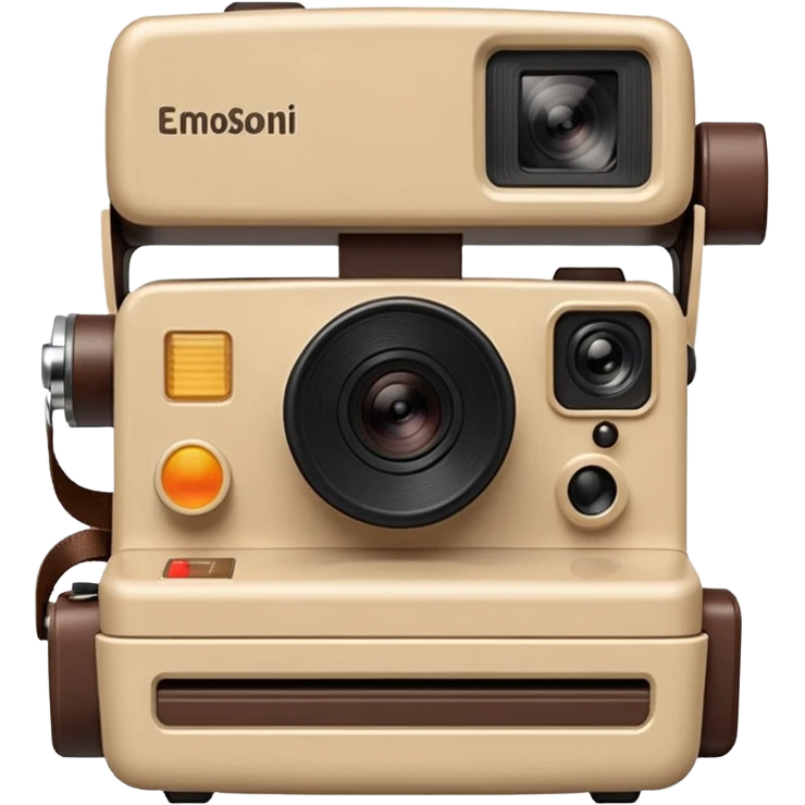 Instant film camera emoji