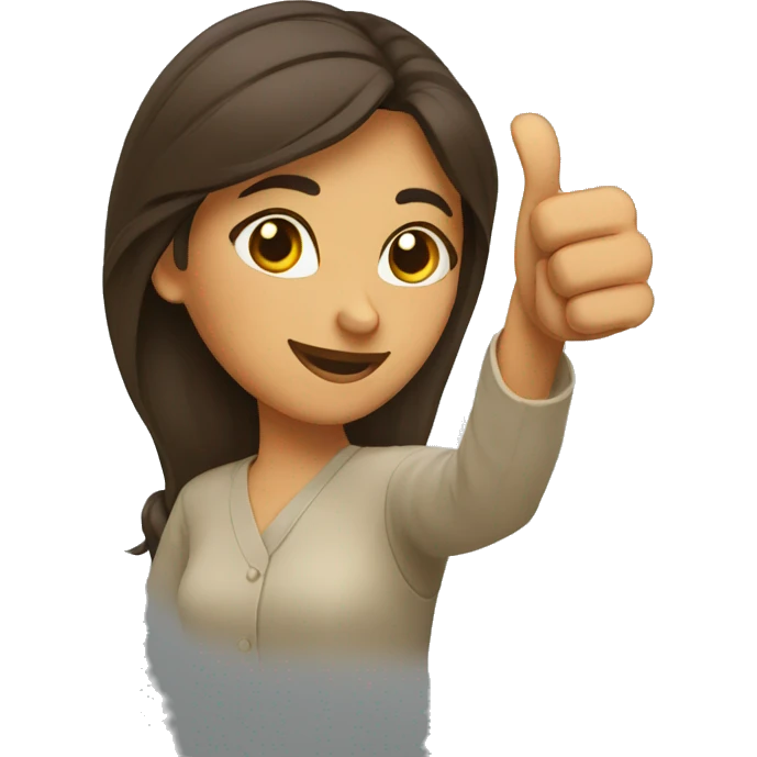 A PAKISTANI WOMAN WITH THUMBS UP emoji