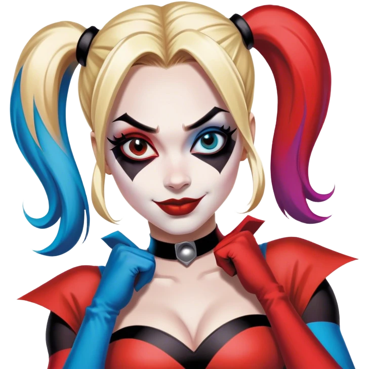 Harley quinn comic emoji
