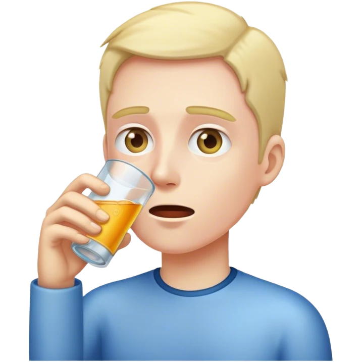 Thirsty emoji