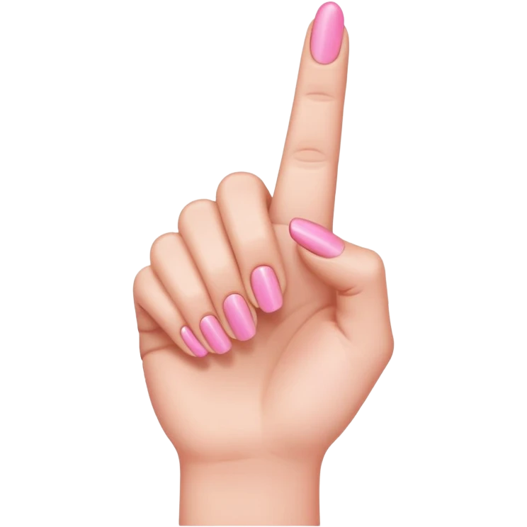 pink middle finger emoji