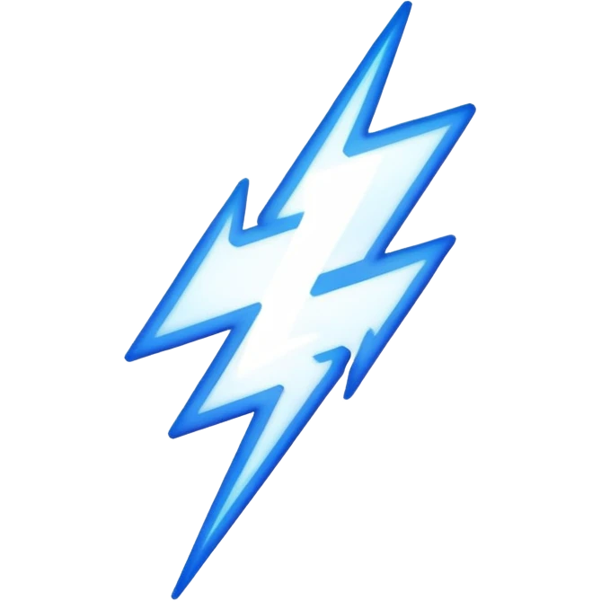 Blurry lightning  emoji