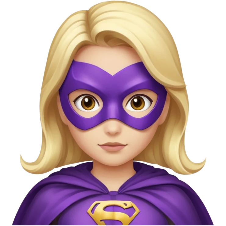 make a  girl purple super hero emoji