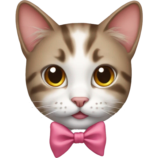 Cat with bow emoji