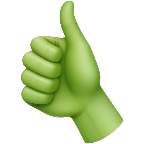 a green thumb up emoji