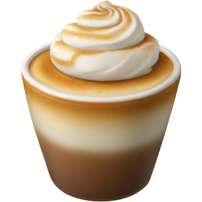 Realistic pumpkin latte emoji
