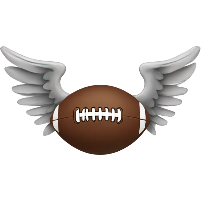 Football with wings emoji