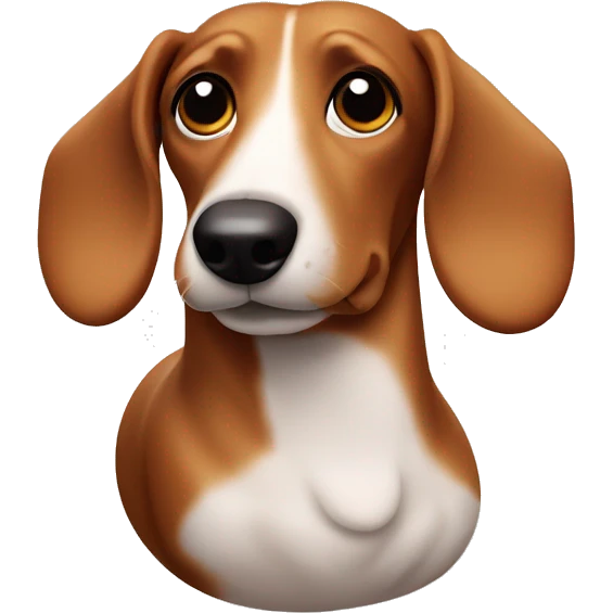 Sausage dog with loop emoji