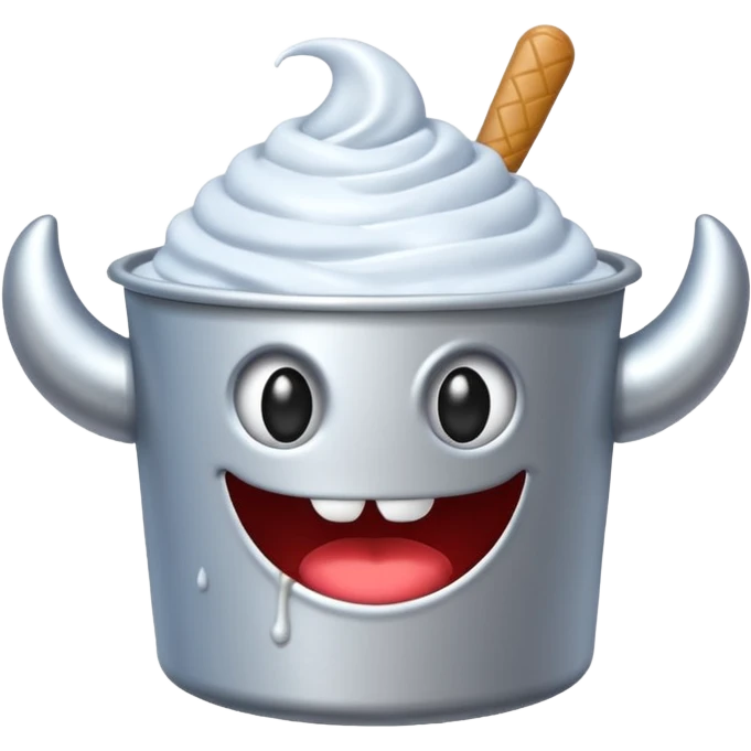 Crea un emoji de una lata de monster blanca de la bebida energética  emoji