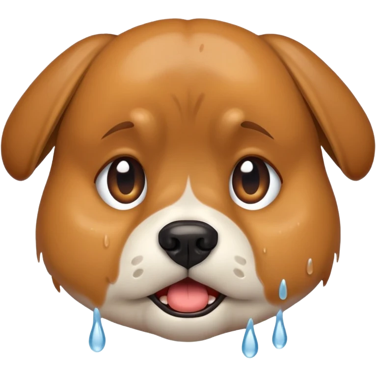 Un chien qui pleure emoji