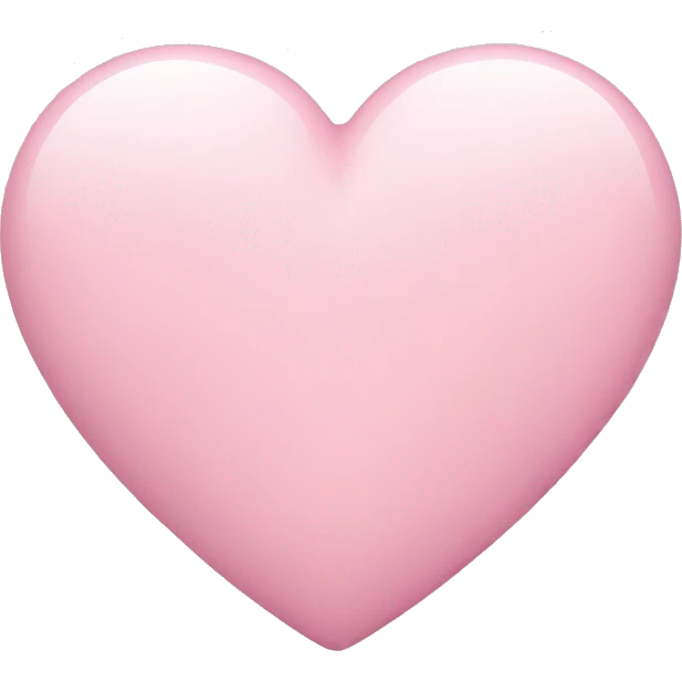 pastel pink heart emoji