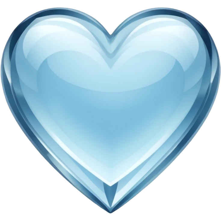 heart clear crystal emoji