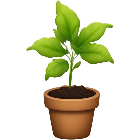 little plant in a plot  emoji