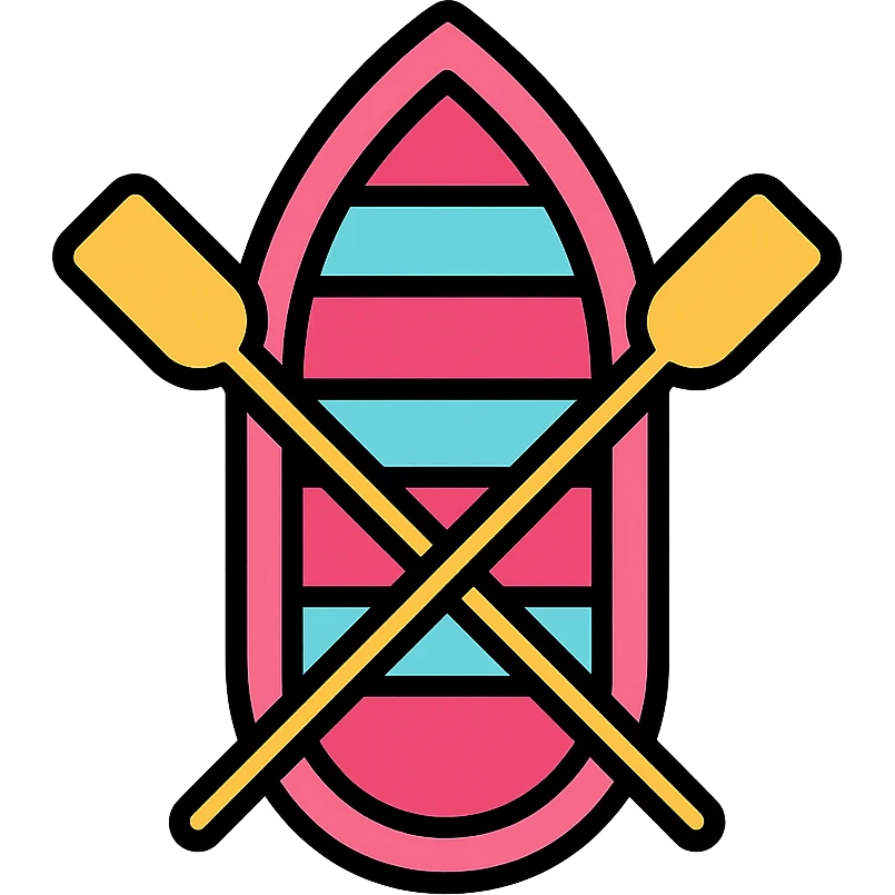 pink rowing boat emoji