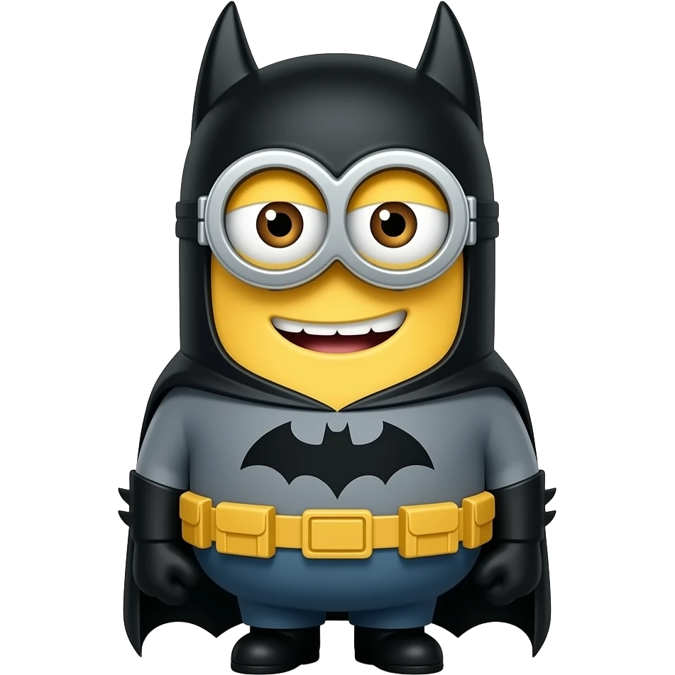 Minions em Batman Happy emoji